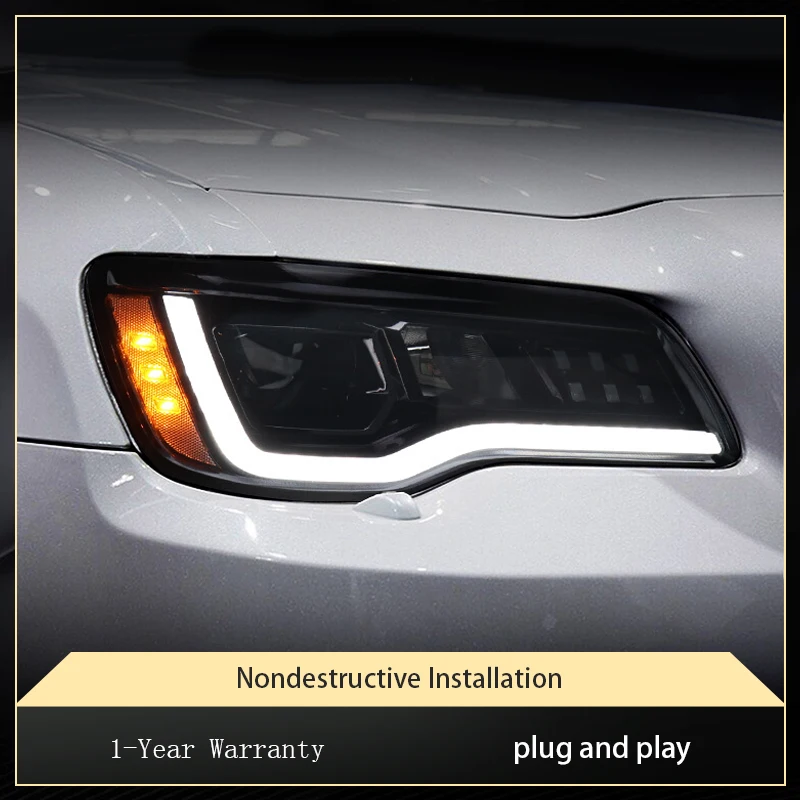 2 шт. авто фары для Chrysler 300C 2011-2017 передняя лампа модифицированная DRL фара