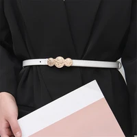 women skinny thin buckle adjustable female belts ladies dress belts strap waist belts