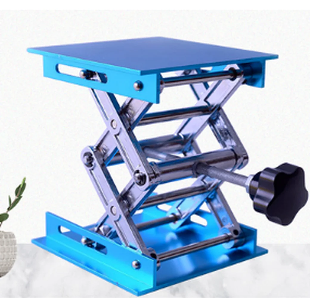 

4"x4" 100x100mm Aluminum Router Lift Table Woodworking Engraving Lab Lifting Stand Rack lift platform Woodworking Benches WF1015