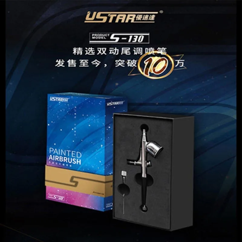 

0.2-0.5mm Dual-Action Mini Air Compressor Kit Air-Brush Paint Spray Gun Airbrush For Nail Craft Cake Art Tattoo Mist Sprayer