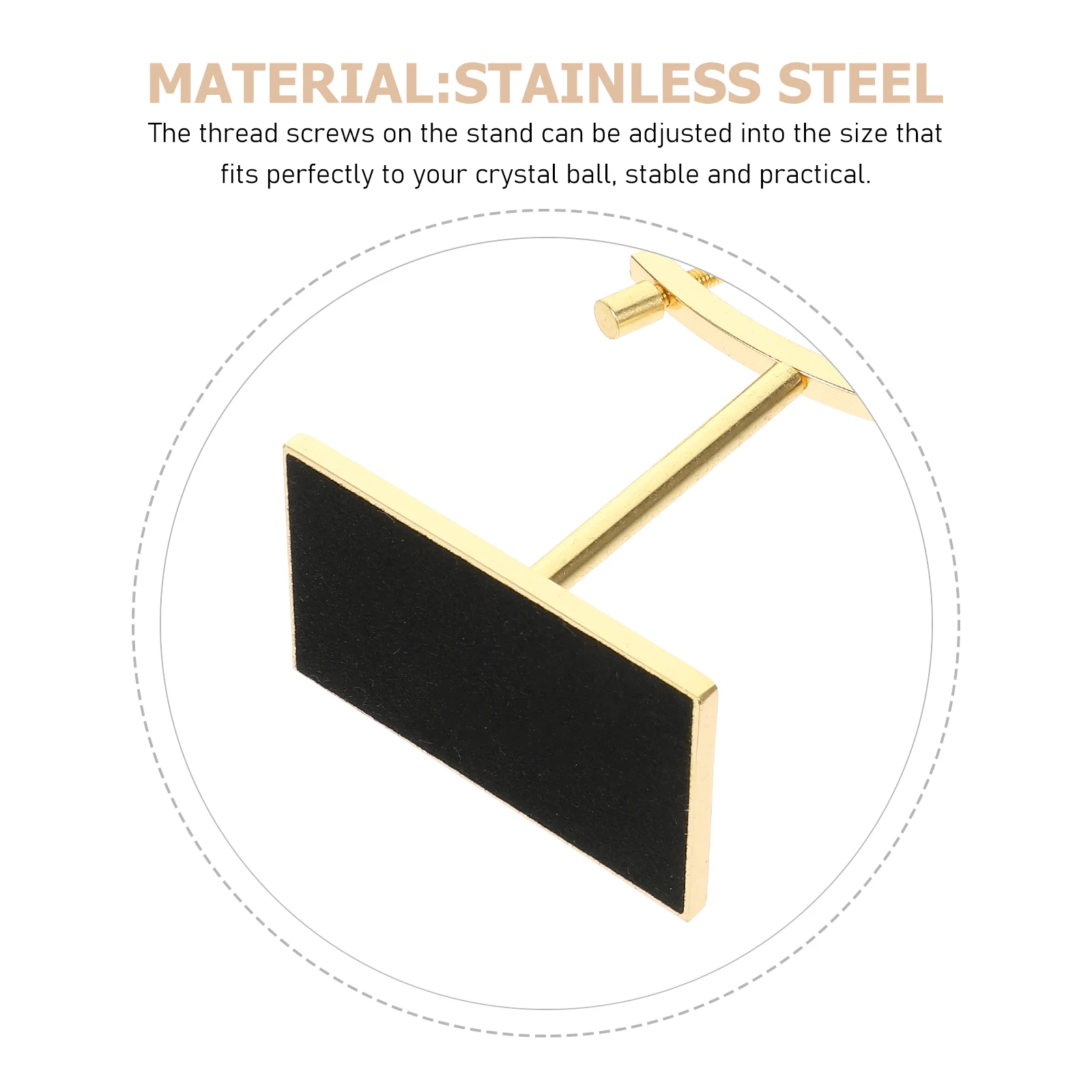 Полки для дисплея Подставка суппорта Хрустальный шар Держатель Стеклянная