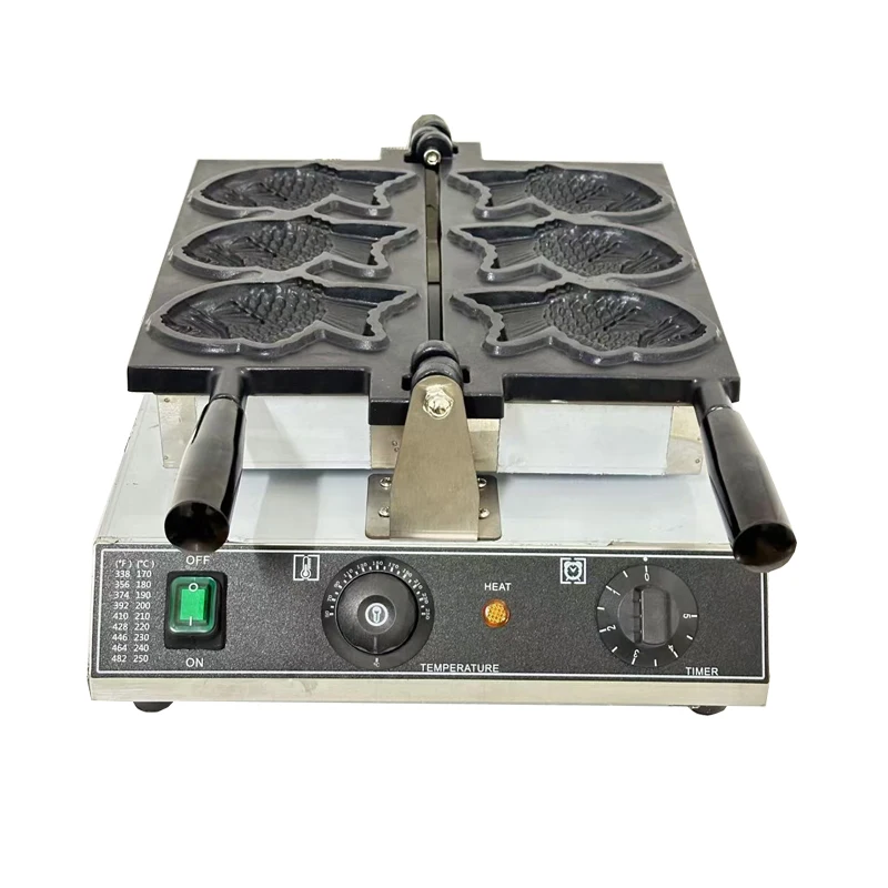 3 шт. вафельница для мороженого с рыбой 1600 Вт газовая электрическая машина тайяки