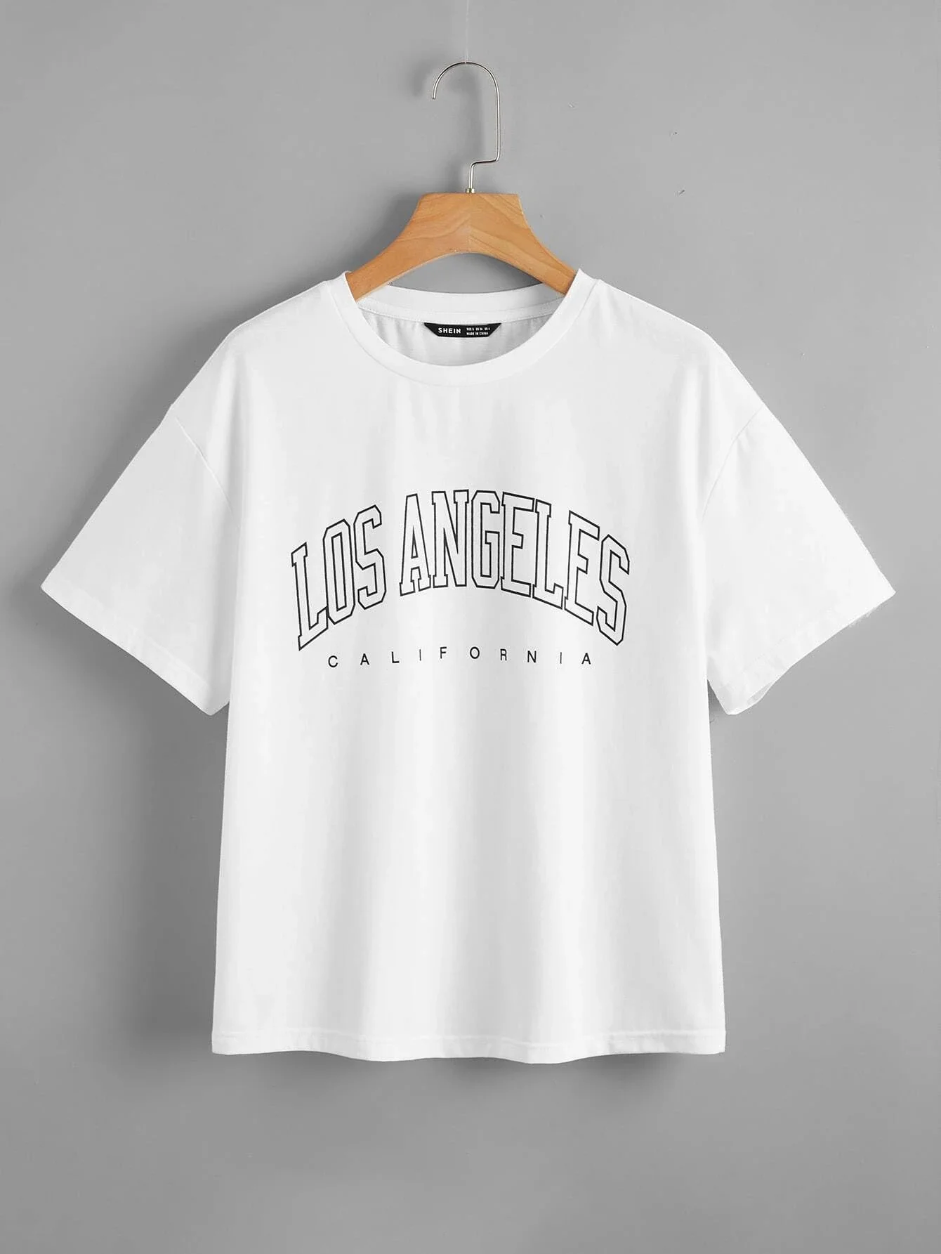 

Drop Shoulder Letter Graphic Tee