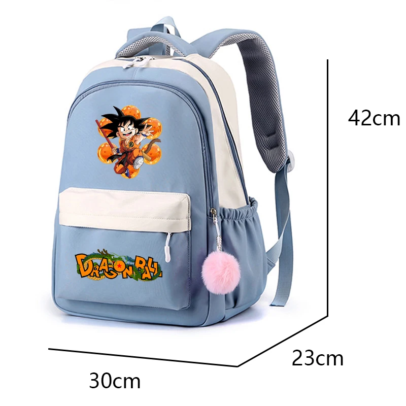 Рюкзак с аниме Драконий жемчуг для девочек и мальчиков школьный ранец учеников