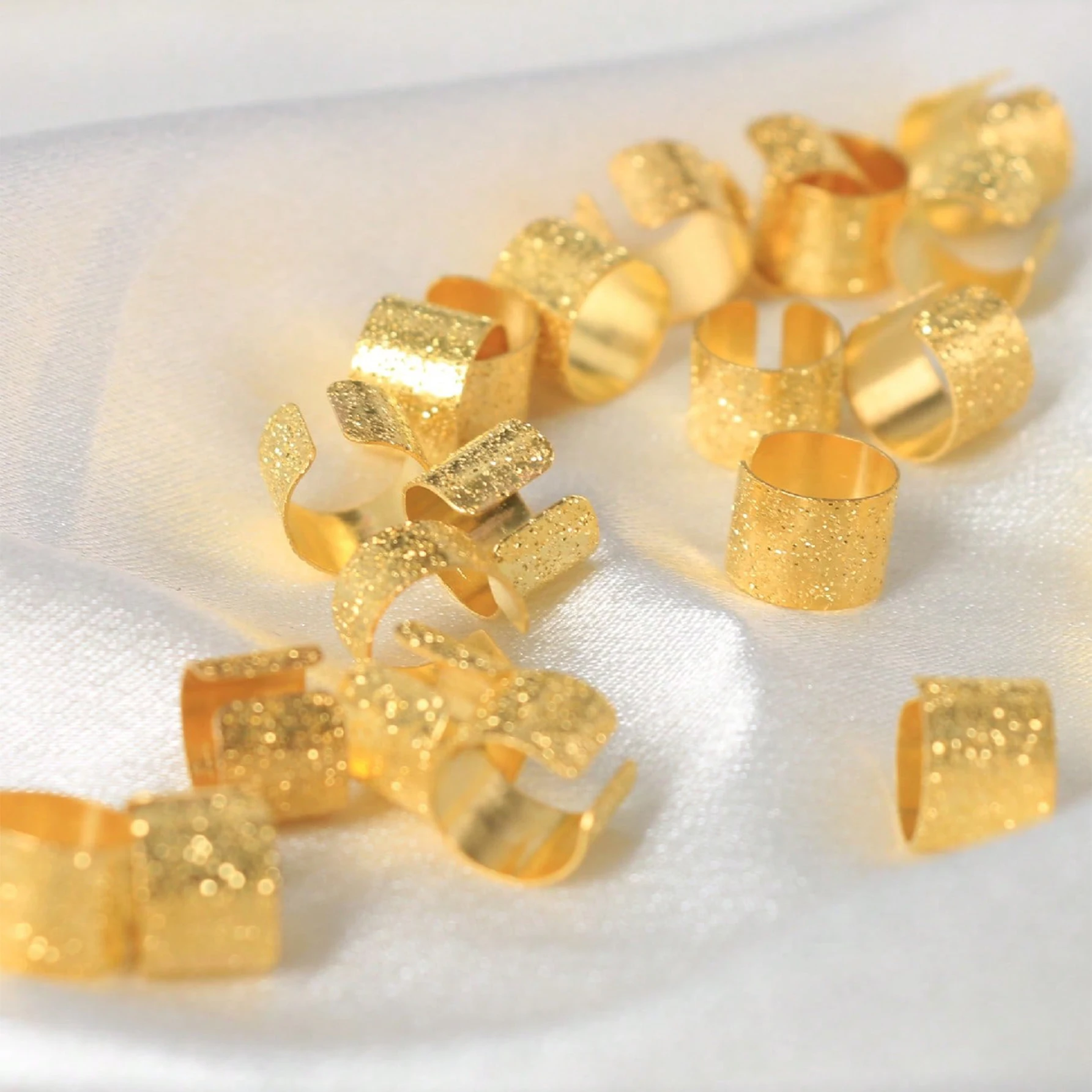 30 шт./упак. женские блестящие кольца для плетения волос богемная уличная одежда