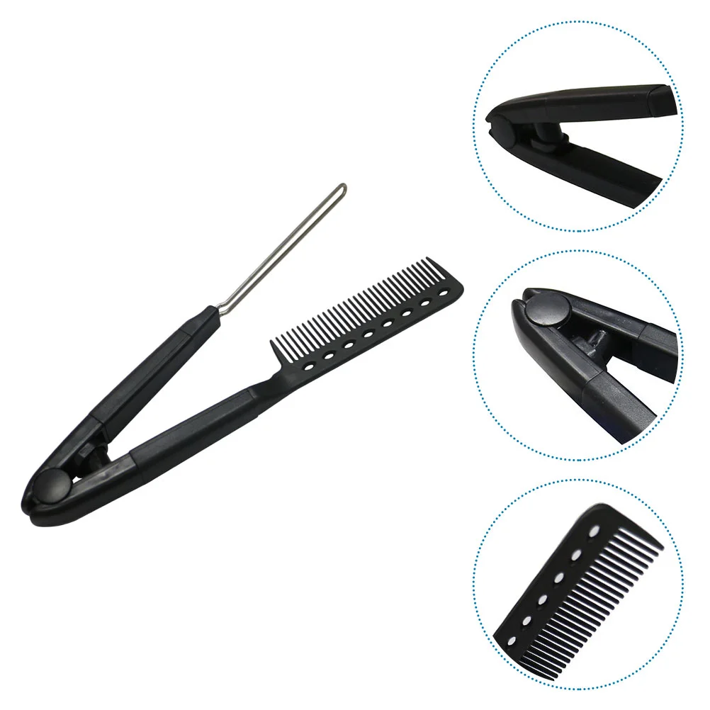 

Comb Hair Straight Straighteningblack Iron Brushheat V Shaped Straightener Your Simple Stylist
