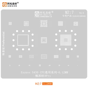 Suit to AMAOE Meizu MX4Pro tin steel mesh Samsung Exynos 5430 CPU MZ7 easy repair