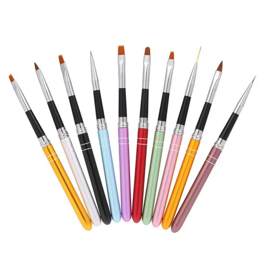 

10Pcs/ Set Nail Art Brush Set Precisely Position Exquisite Workmanship DIY Nail Art Design Polish Brush Pen Set for Salon