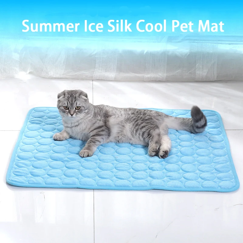 

Cool Pet Summer Explosions Dogs and Cats Universal Mat Mattress Cooling Ice Silk Mat