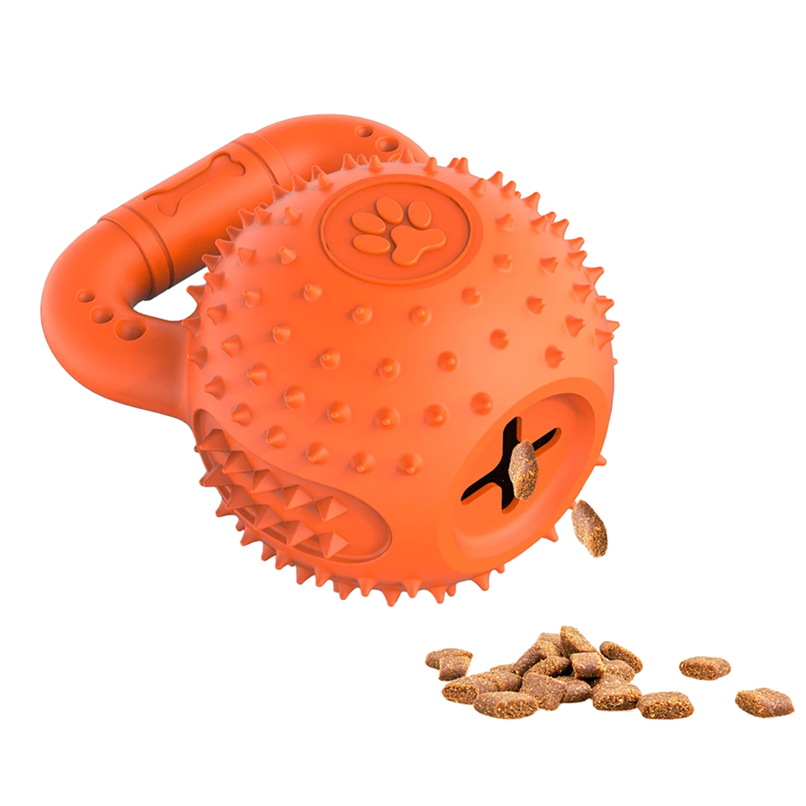 

Игрушки для собак, легкие оранжевые строительные тренировочные резиновые точки, жевательная чистка зубов, молочный вкус, агрессивные жевательные машины