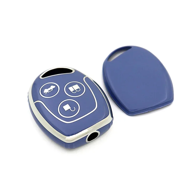 Чехол для автомобильного ключа из ТПУ чехол дистанционного держатель брелока Ford
