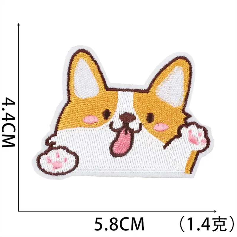 Iron On Patches for Clothes Kirki Clothing Stickers Fabric Sewing Embroidered Patch Thermal Adhesive Applique Fusible Badges