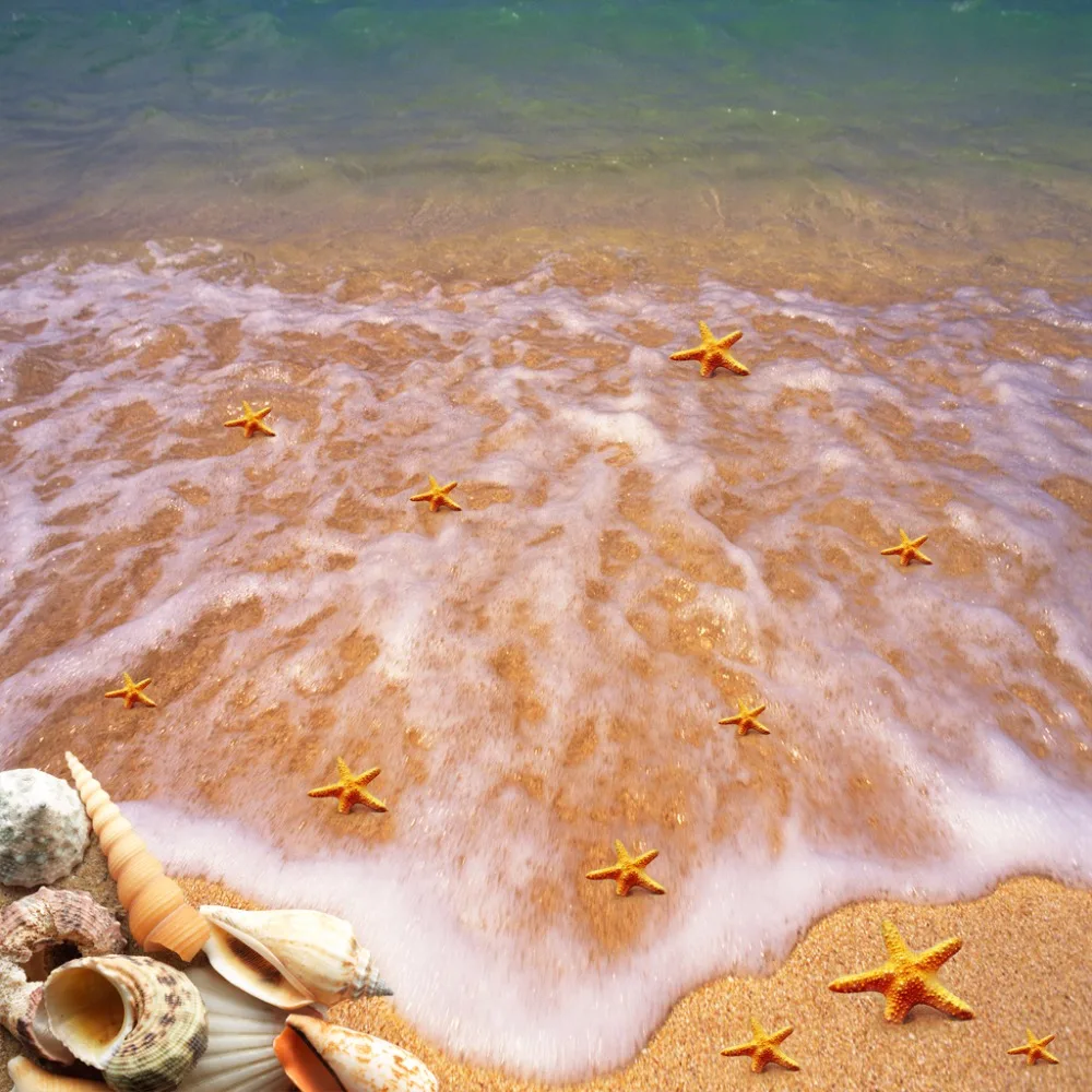 3D занавеска любого размера на заказ затемняющие оконные шторы песчаный пляж