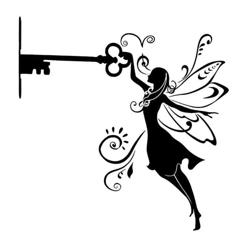 

Fairy Craft Fairy Branch Decoration Outdoor Home Backyard Lawn Decor Fairy Silhouette Garden Home Wall Art Sculpture Supply
