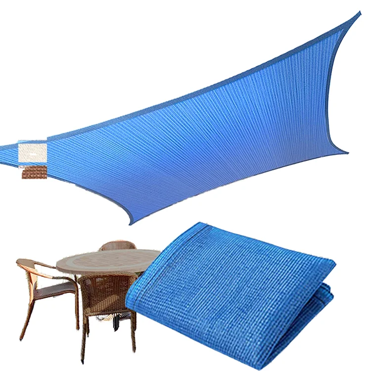 Фото Семейный тент-парус из HDPE с УФ-защитой, 180 г/м², для сада и пляжа, портативный, с уровнем затенения 30%-95%, для использования на улице и для автомобиля №1