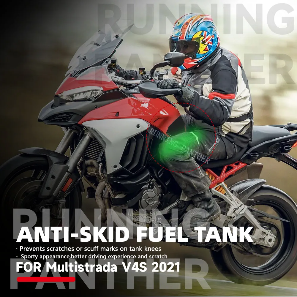 

2021 наклейки на бак топлива мотоцикла, резиновые наклейки для DUCATI Multistrada V4 S V4S, водонепроницаемые, Нескользящие