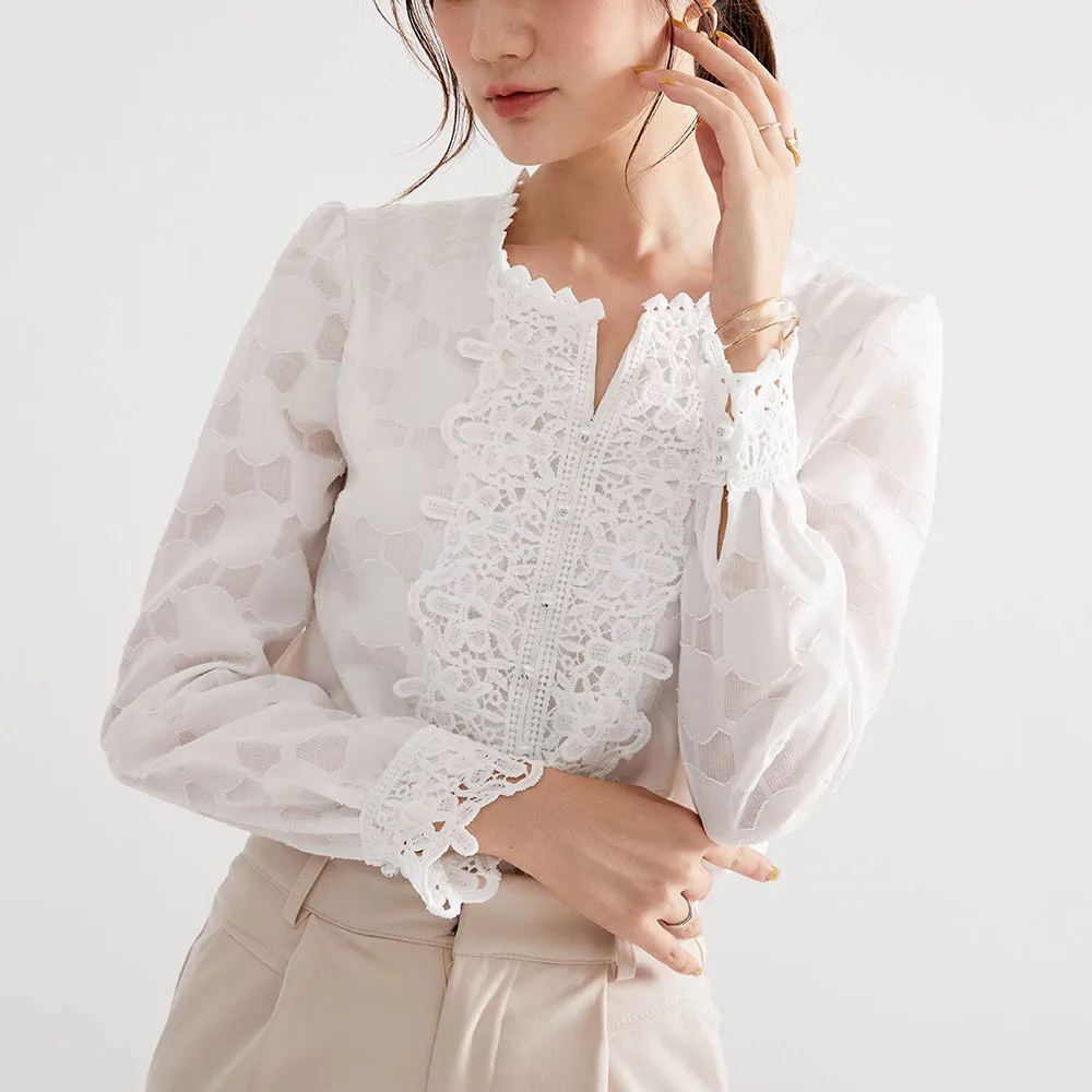 

Women Blouses Long Sleeve Office Lady Solid Casual Plain Regular Button Lapel Standard Women's Shirt Top Spring Summer Clothing