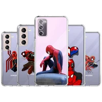 case for samsung galaxy s22 s21 ultra s20 fe s10 plus waterproof phone funda note 20 10 9 clear cover rocket raccoon spider man