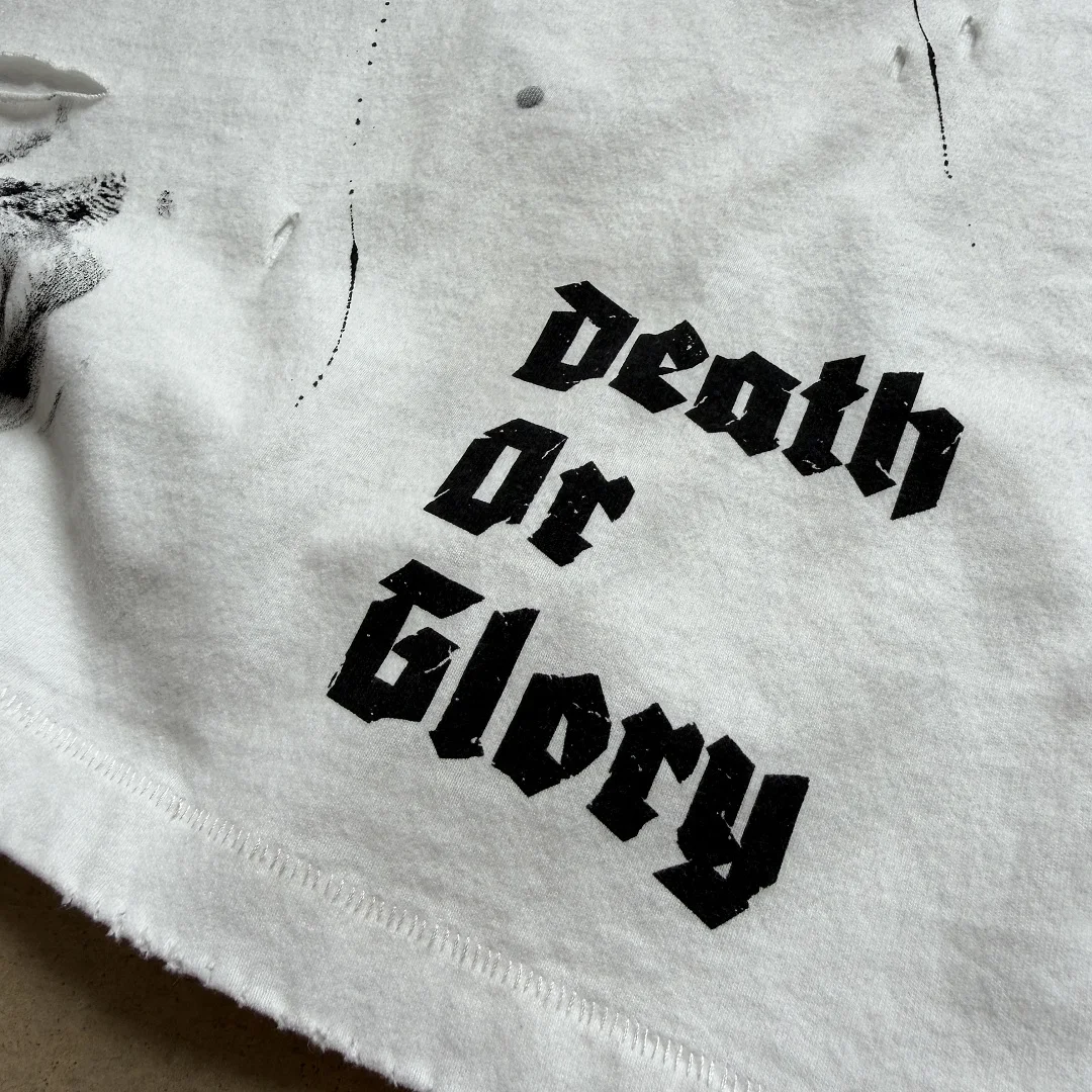 Лимитированная футболка унисекс Saint x NIN Death or Glory 2026 года, лучшая версия, с длинным рукавом, в стиле хип-хоп, оверсайз, из хлопка (art.: 3920dc5eddcaf) - 3920dc5eddcaf