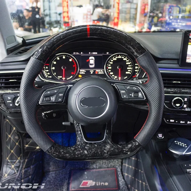 

For Audi A3 A4 A5 B9 B9.5 Steering wheel carbon fiber customization