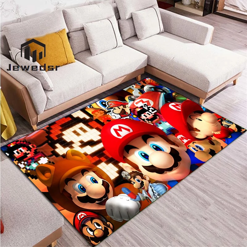 Игровой ковер в стиле Марио Домашний напольный входная дверь для кухни коврики