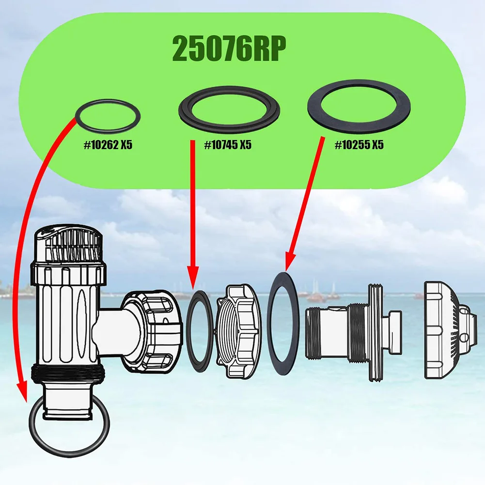 

Accessories O-ring Rubber 2 Large O-rings 2 Medium O-rings 2 Small O-rings ANY Black FOR POOL POOL PUMPS FILTER