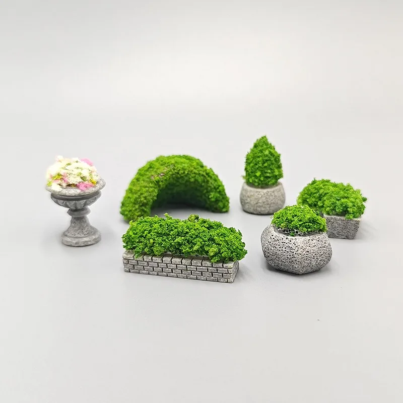 BAIUFOR миниатюрный пейзаж искусственный зеленый цветок деревья DIY украшение для