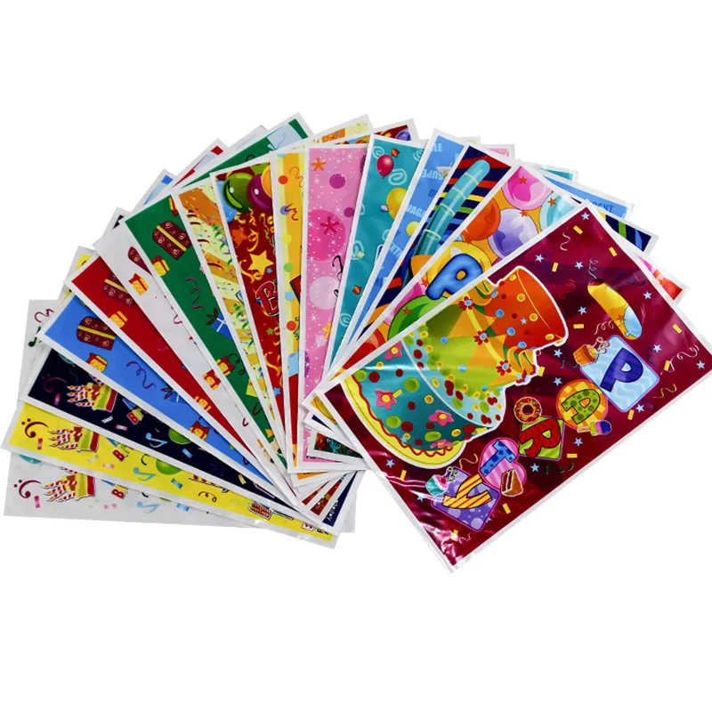 

10/20/30pcs Multiple Styles Gift Bags Plastic Candy Bag Child Party Loot Bag Boy Girl Kids Birthday Party Wedding Favor Supplies