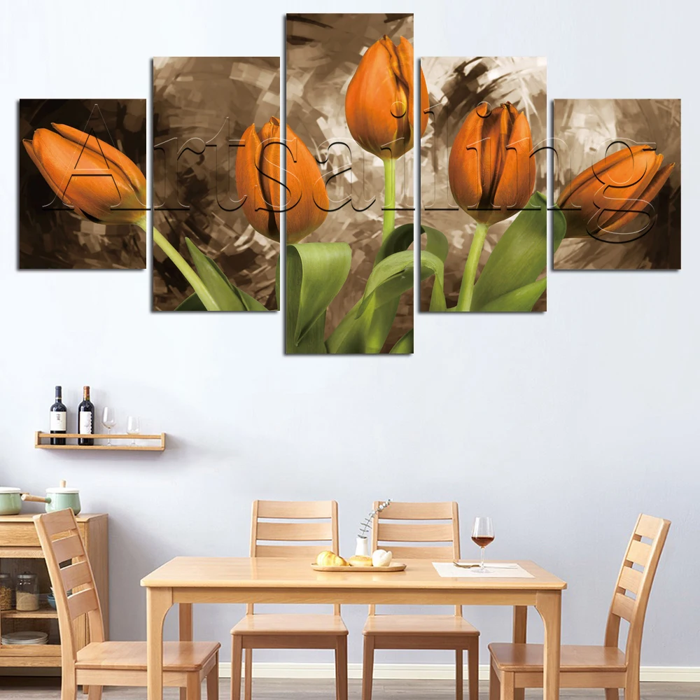 

Artsailing Flower Abstract Rose HD Print Picture Inkjet Aesthetic Wall Artwork Prints Modular Cuadros Posters Home Decor