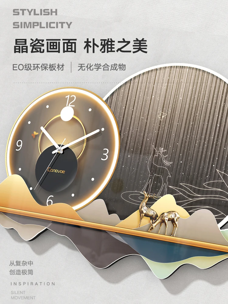 Роскошные Настенные часы для дома модные простые Креативные Часы гостиной