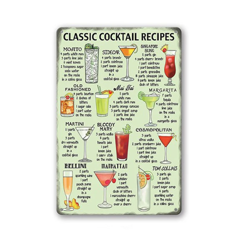 

Винтажный пивной металлический постер жестяная вывеска Ретро Бар Паб декоративные настенные наклейки Коктейльная настенная тарелка насте...