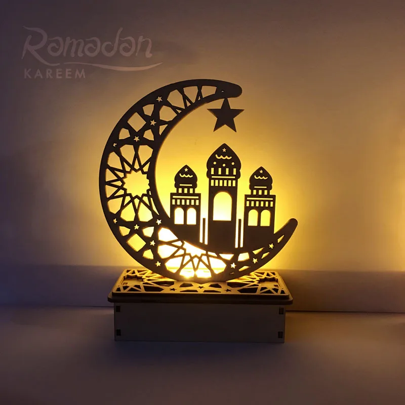 

EID Mubarak Wooden Pendant Ramadan Decoration for Home DIY 2022 Islamic Muslim Party Decor EID Gifts Abaya AL Adha Kareem