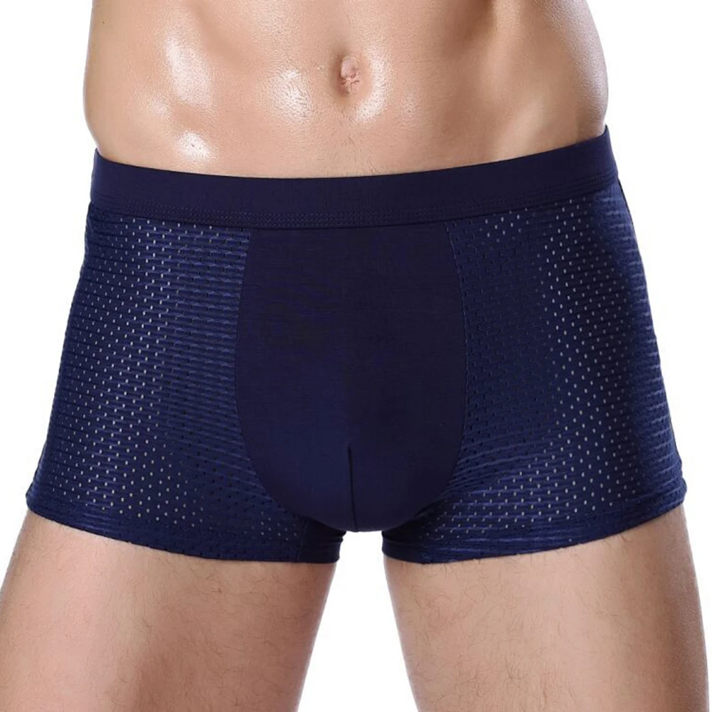 

Stretch Boxers Briefs Men Knickers Mesh U Convex Male Boxer Briefs Trunks Shorts Comfortable Slim Male Underwear