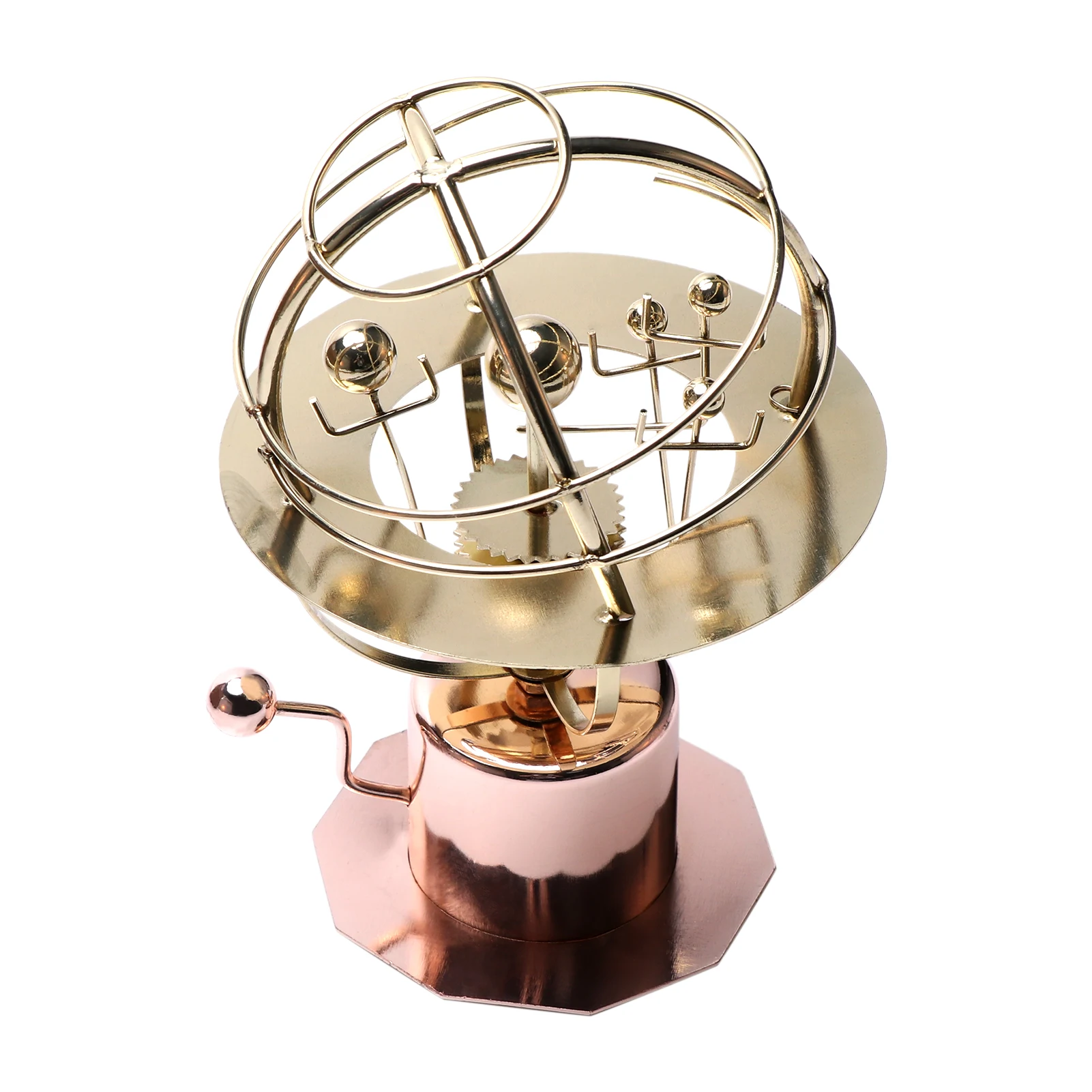 

Living Room Party Grand Orrery Model Gift Solar System Toy Free Standing Metal For Kids DIY Craft Retro Mechanical Home Decor