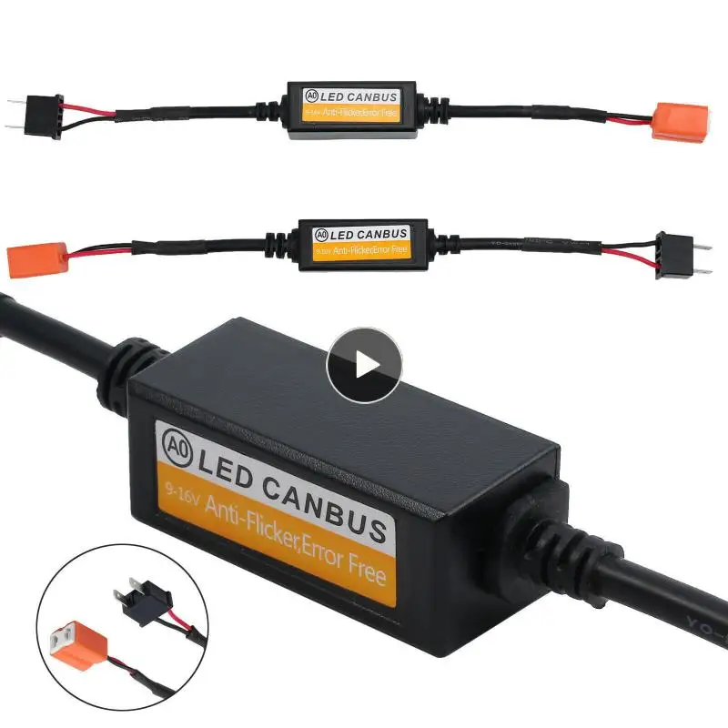 

Автомобильный светодиодный резистор Canbus 12 В, контроллер нагрузки H1/h3/h4/h7/h8/h9/h11, резистор без ошибок, светодиодный ДЕШИФРАТОР Canbus