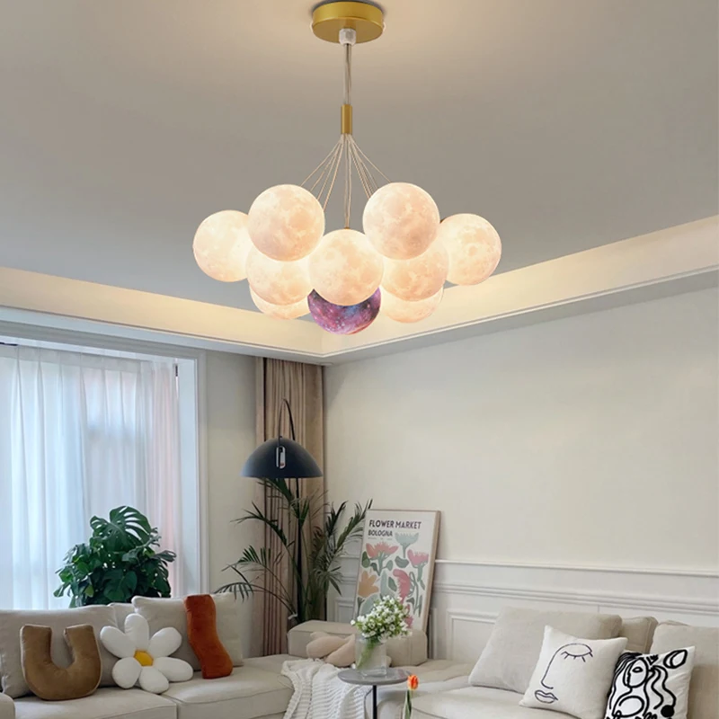 Купи Miniture Chandeliers Round Luxury Nordic Modern Ceiling Light Chandeliers Unique Room Classic Lampara De Techo Modern Decoration за 14,351 рублей в магазине AliExpress