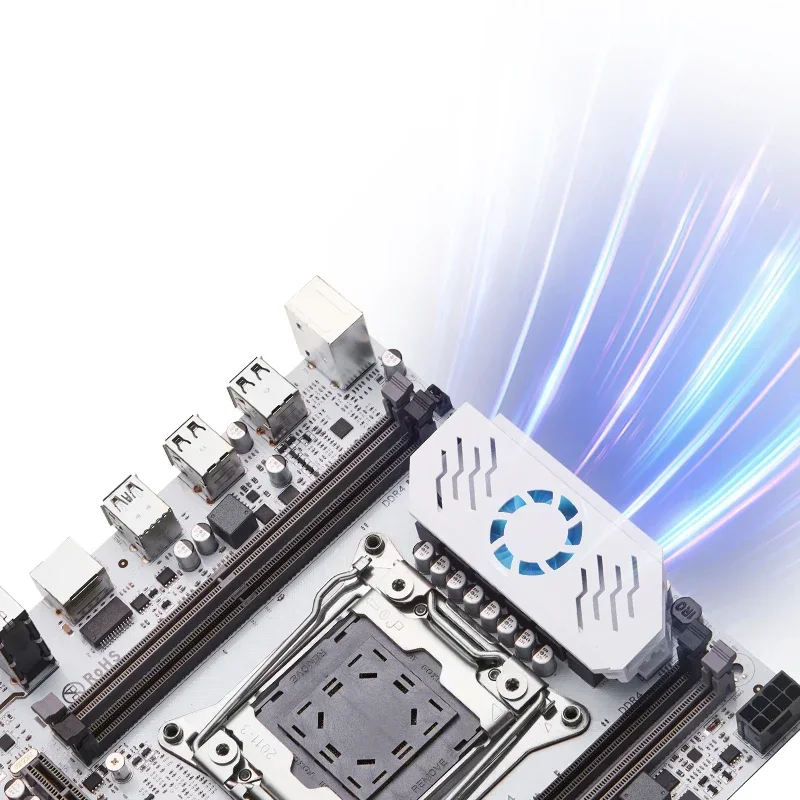 QIYIDA X99 Комплект материнской платы Xeon LGA 2011-3 E5 2680 V4 Процессор 32 ГБ=2*16 ГБ DDR4 REG ECC RAM C612