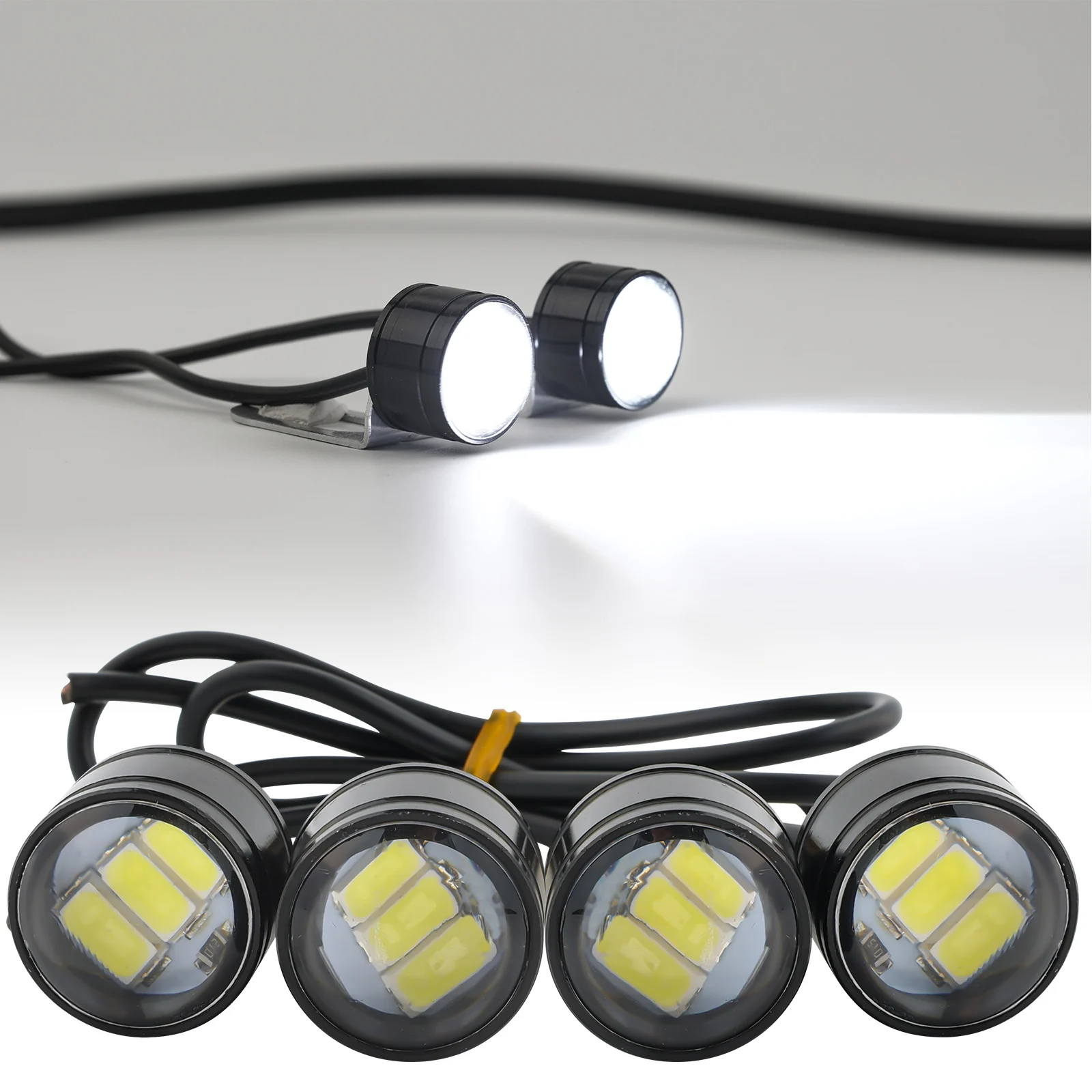 

4x12V Eagle Eye светодиодные фонари зеркало заднего вида прожекторы для мотоциклов противотуманные фары прожекторы дневные ходовые огни лампы