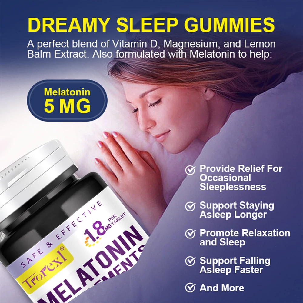 

Таблетки для сна мелатонин витамин B6 таблетки для снятия стресса Против тревоги задержки старения помогают глубоко сэкономить бессонница улучшить сон