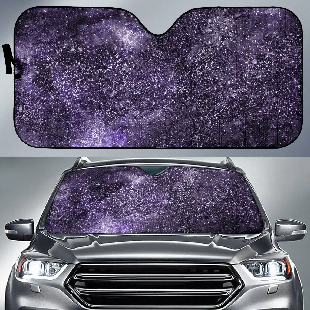 

Dark Purple Cosmos Galaxy Space Print Car Sun Shade