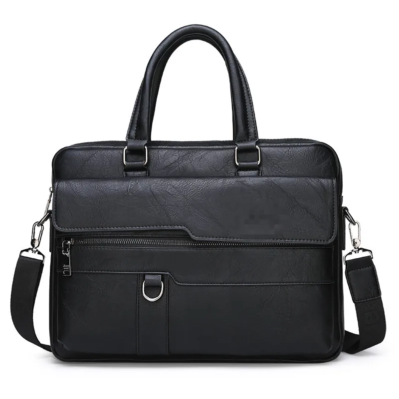 Men's Bag Leather Portable Briefcases Laptop Messenger Bags For Men Office School College Satchel Bag Business Commuter Bag