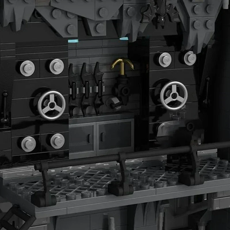 Популярная модель героя из фильма Moc строительные кирпичи Shadowbox технология Batcave