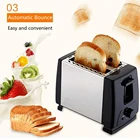 Z30 2 ломтика, автоматический тостер для хлеба с быстрым нагревом, Бытовая кофеварка для завтрака, тостер из нержавеющей стали, духовка для выпечки, приготовление пищи 220 В