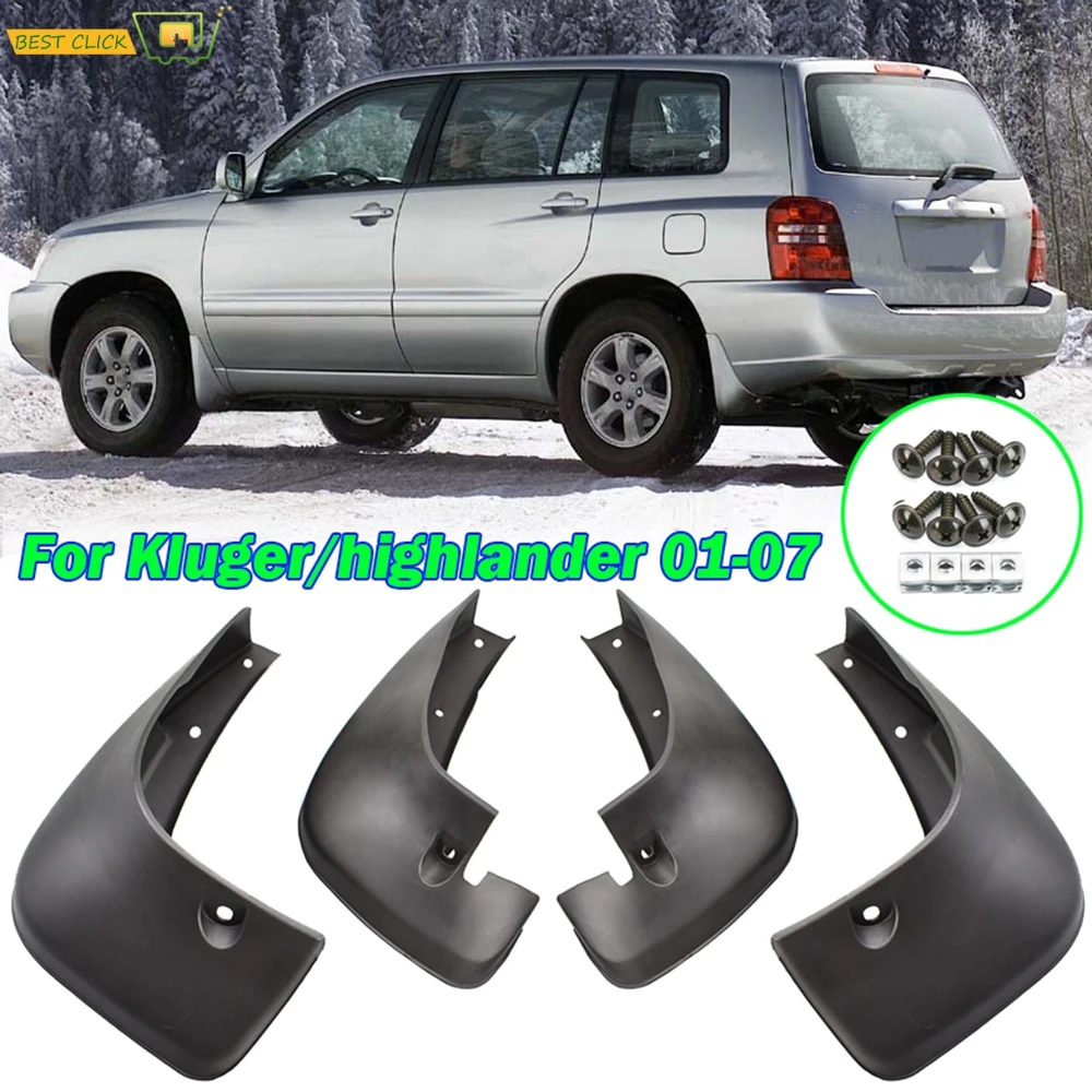 

Автомобильный брызговик для Toyota Highlander Kluger 2001 2002 2003 2004 2005 2006 2007 XU20, передние и задние брызговики, брызговики