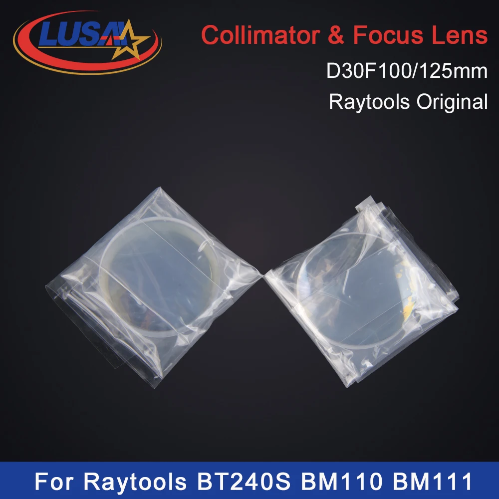 Линза коллиматорная LUSAI Raytools фокусный объектив D30F100 F125mm для волоконно-лазерной