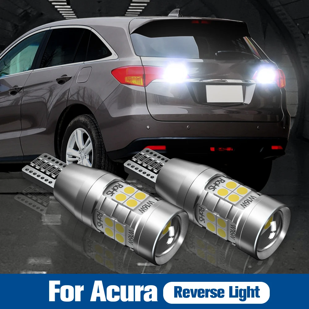 

2pcs LED Reverse Light Blub Backup Lamp W16W T15 921 Canbus Error Free For Acura TL CL MDX RSX RDX ILX RLX