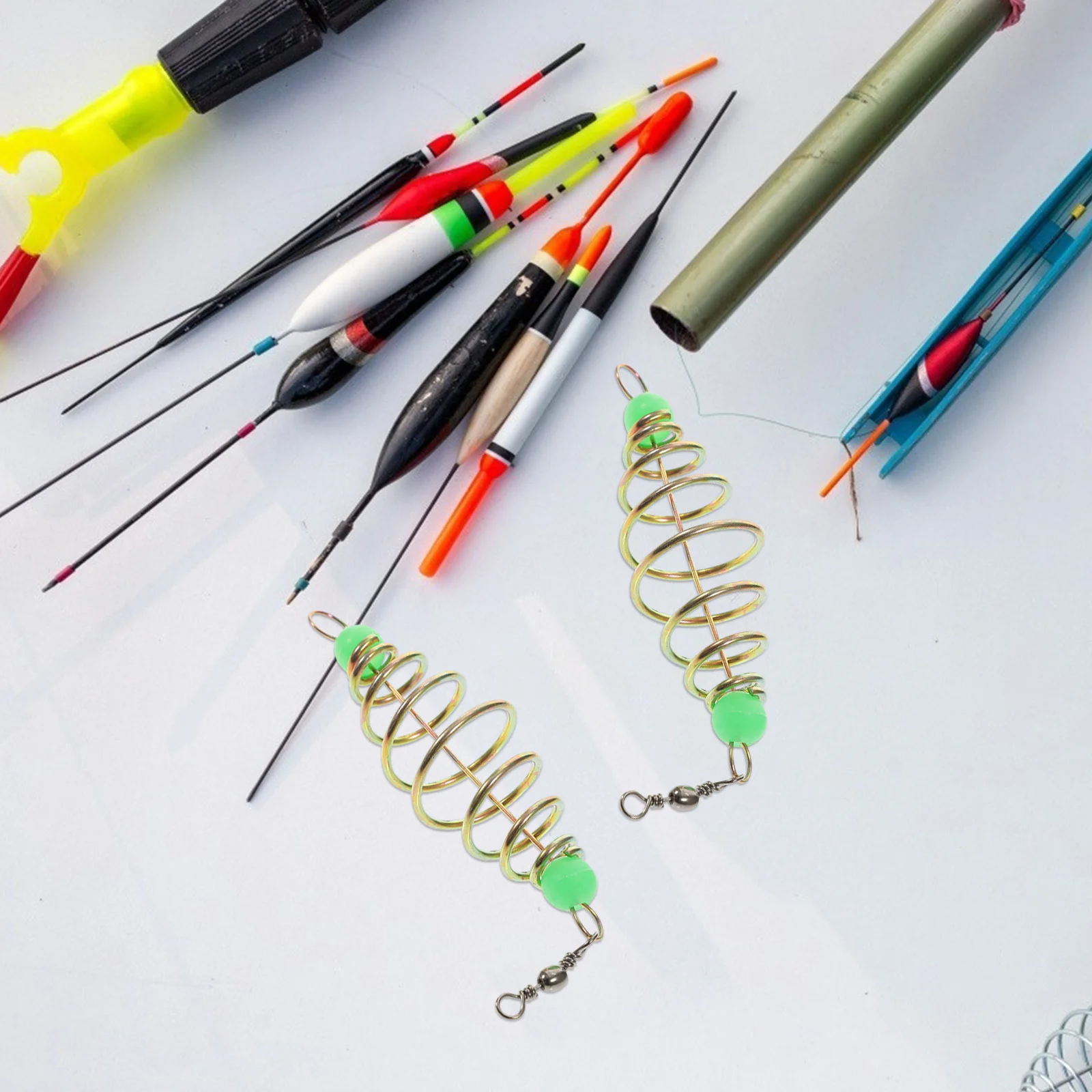 36 шт. пружинная приманка для рыбалки металлическая клетка ловушка светящиеся