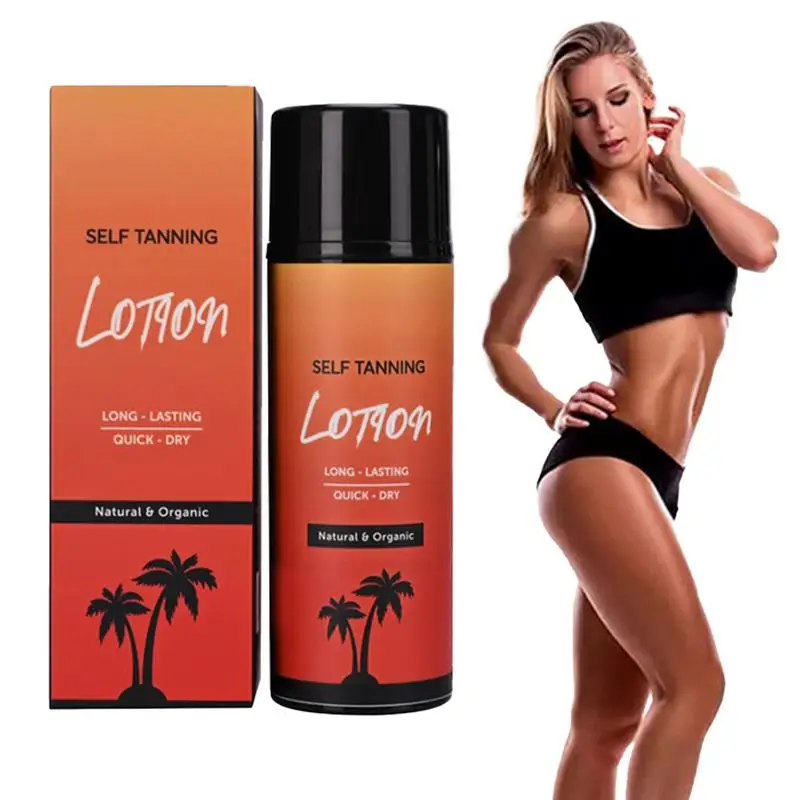 

100ml Sunless Tanner Natural Organic Self Tanning Lotion Cream Natural Organic Tanning Mousse Makeup Applicator For All Unique