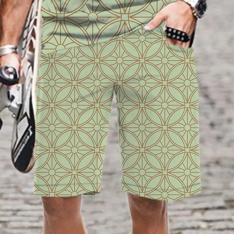 Men's Shorts Funny Abstract Art Pattern Casual Loose Beach Elastic Waist Quick Dry Fashion Man Comfortable Streetwear Men/Women