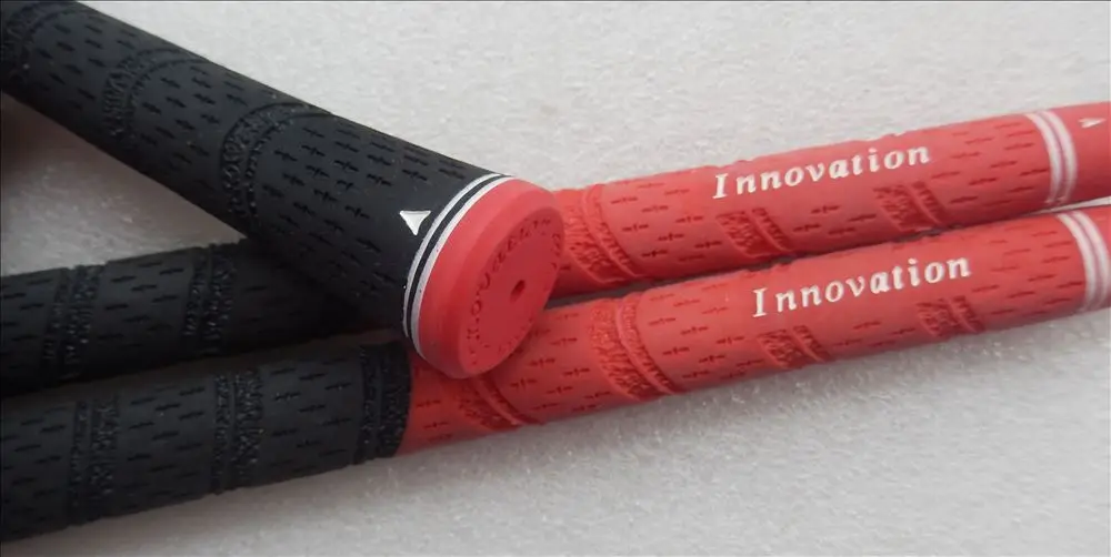

Innovation golf grip rubber grips 0.58 size and 48+/-2gms red with black colour special price
